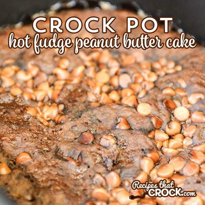 Crock Pot Hot Fudge Peanut Butter Cake is the perfect chocolate and peanut butter dessert. The result is much like a chocolate lava cake with an added layer of peanut butter chips to make it even more decadent.