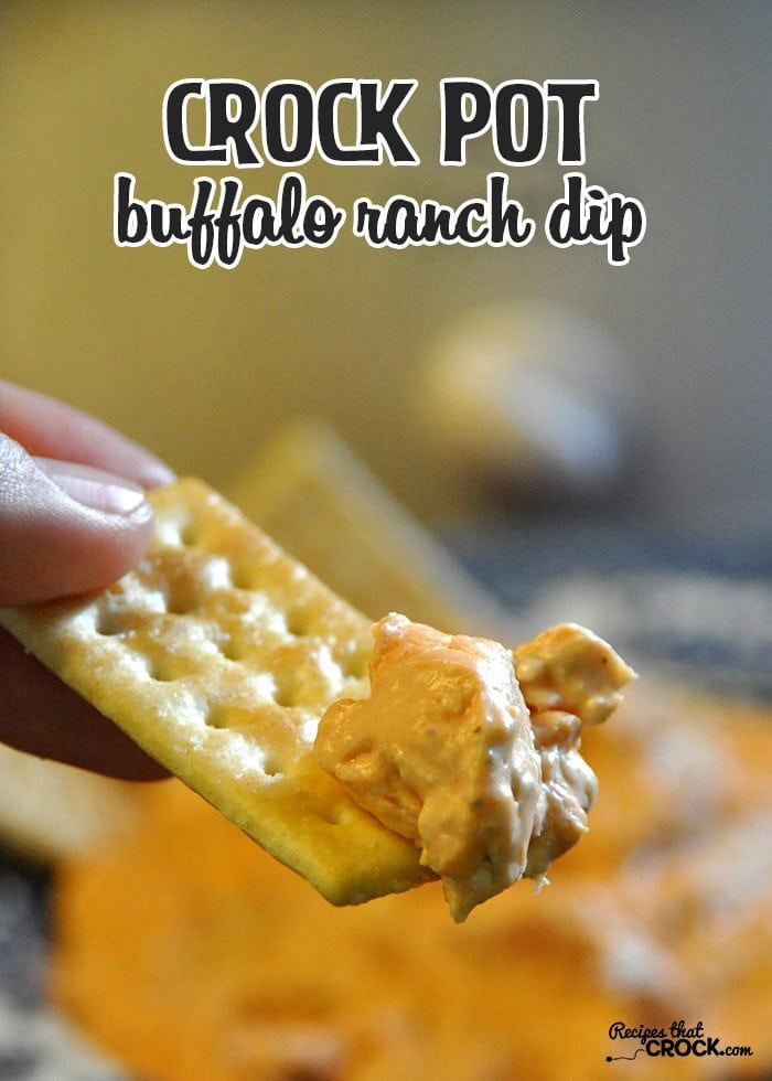 This simple Crock Pot Buffalo Ranch Dip is a must-have for your next party!