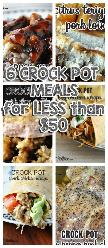 Get the most bang for your buck AND save time in the kitchen with these 6 Crock Pot Meals for Less Than $50!