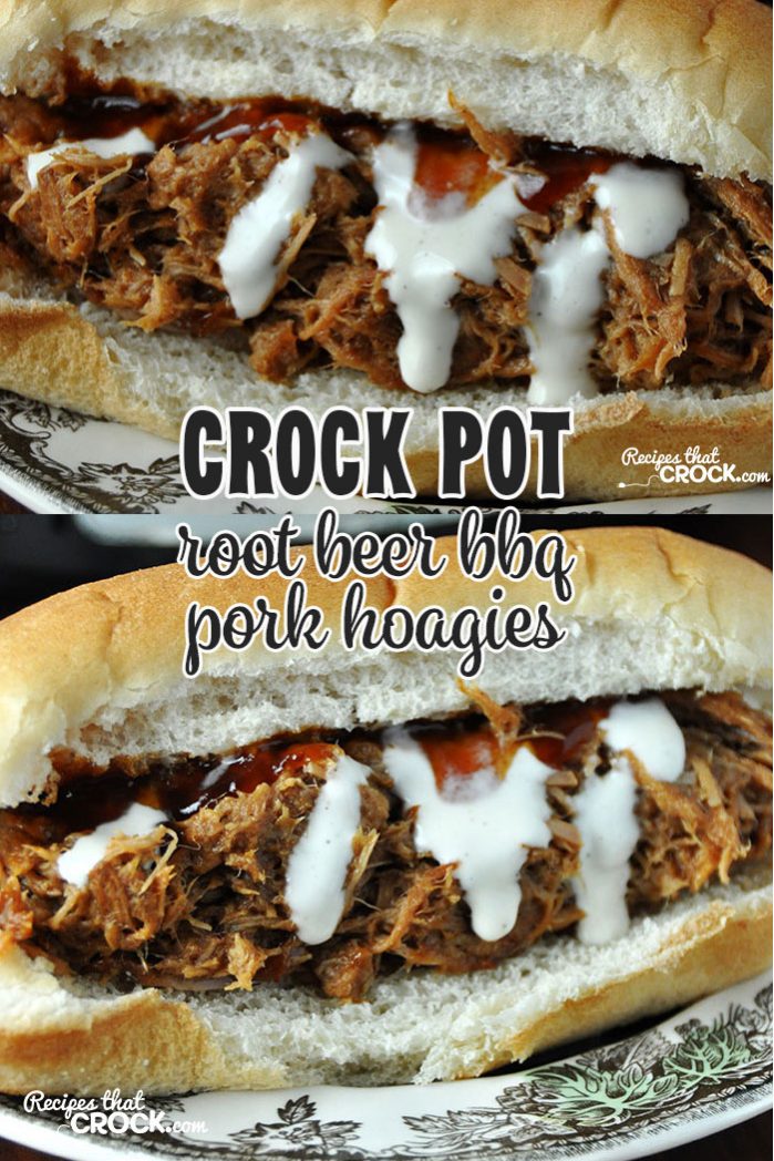 If you love a good pulled pork sandwich, then you don't want to miss these Crock Pot Root Beer BBQ Pork Hoagies! 