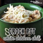 If you are looking for an awesome recipe that will have everyone singing your praises, check out this Crock Pot White Chicken Chili