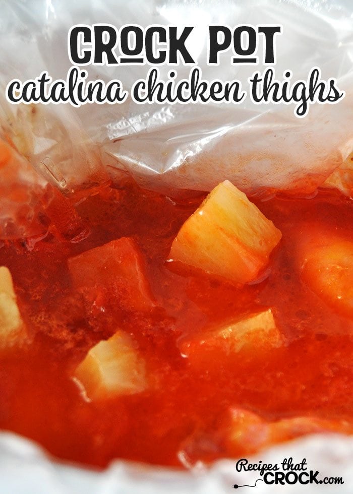 This Crock Pot Catalina Chicken Thighs recipe is perfect for when you are short on time!