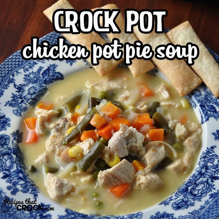 This Crock Pot Chicken Pot Pie Soup had my kids gobbling up their veggies with delight!