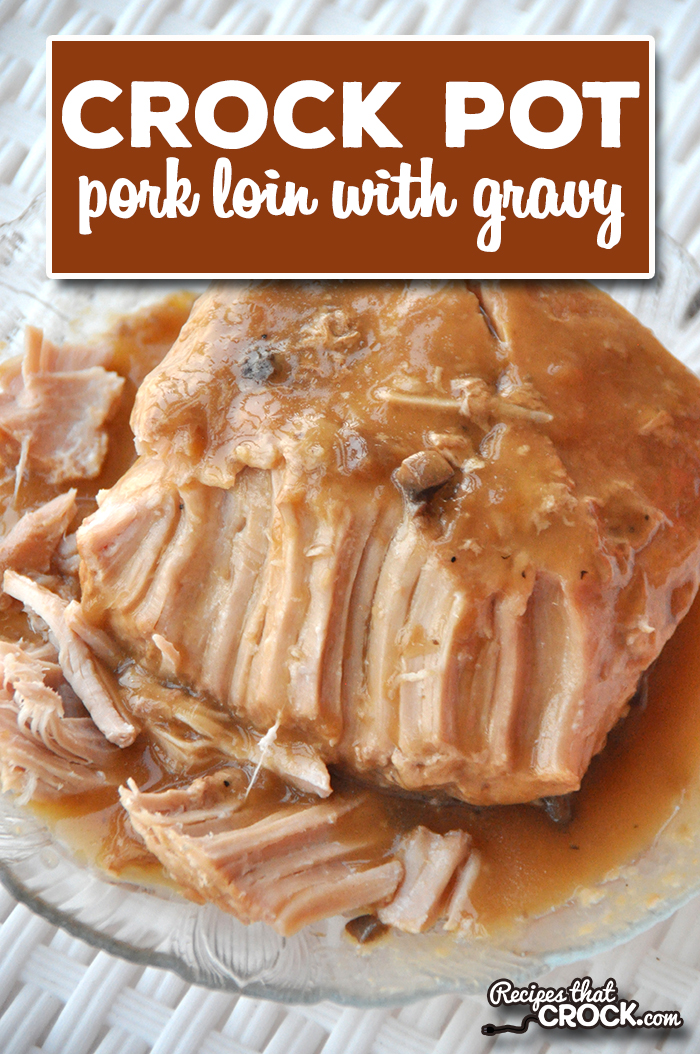 Our Crock Pot Pork Loin with Gravy Recipe is popular with readers for a reason. This super easy slow cooker recipe produces a tender pork roast with a flavorful savory gravy. Kiss dry pork roasts goodbye! via @recipescrock