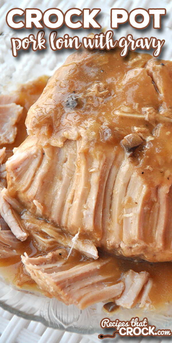 Our Crock Pot Pork Loin with Gravy Recipe is popular with readers for a reason. This super easy slow cooker recipe produces a tender pork roast with a flavorful savory gravy. Kiss dry pork roasts goodbye! via @recipescrock