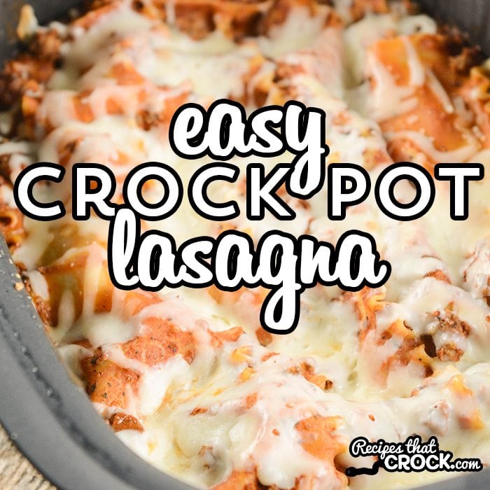 This Easy Crock Pot Lasagna Recipe does NOT require you to boil your noodles ahead of time! So easy and delicious.