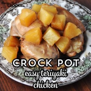 This Easy Crock Pot Teriyaki Chicken is moist and full of flavor!
