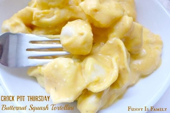 Crock Pot Butternut Squash Tortellini