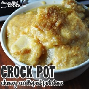These Crock Pot Cheesy Scalloped Potatoes are so delicious!