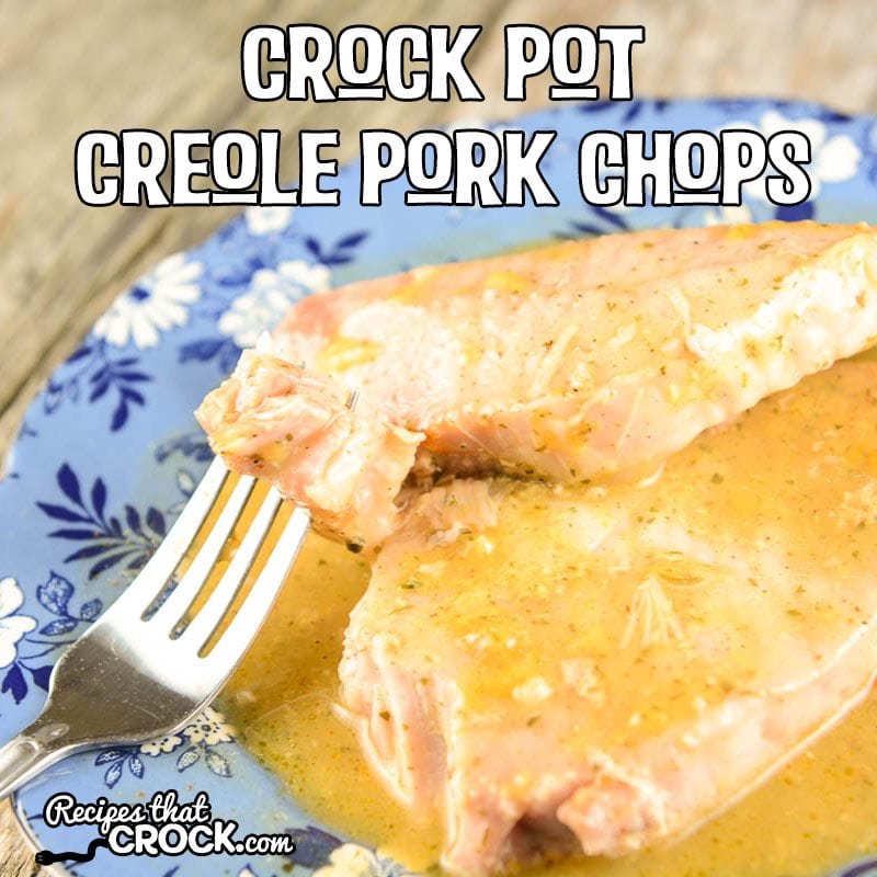 Crock Pot Creole Pork Chops are a great way to add a little kick to your traditional slow cooker pork chop recipes.