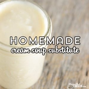 Cream Soup Substitute: Our homemade cream soup substitute for recipes. This is our base recipe that can be adapted for all your various cream soup flavor needs.