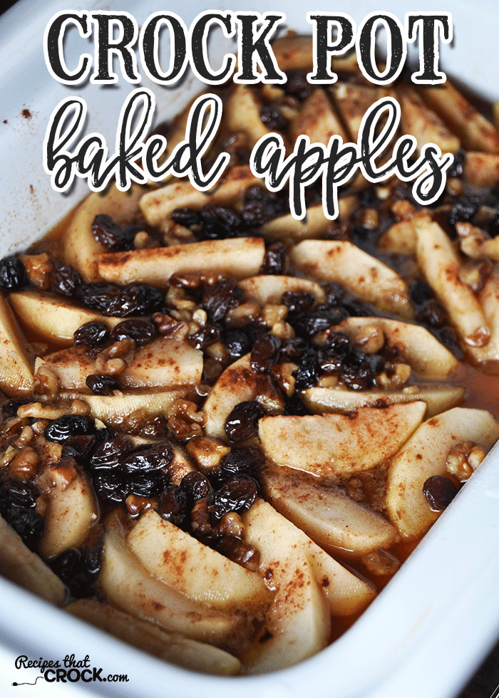 These Crock Pot Baked Apples are ah-mazing!