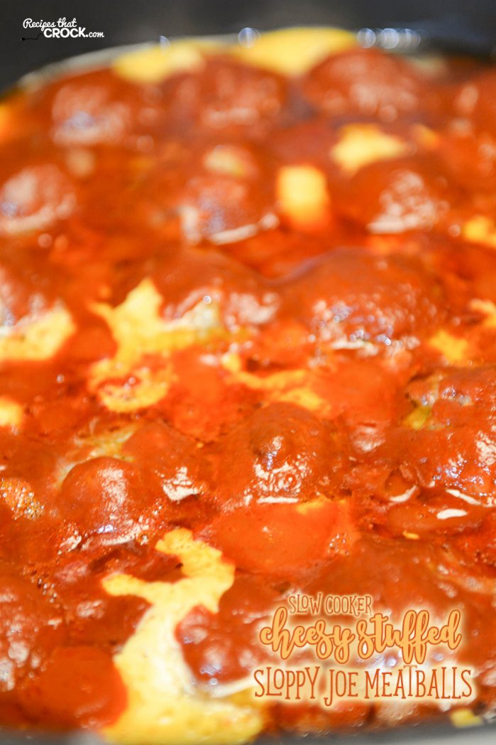 This Cheesy Stuffed Sloppy Joe Meatballs Recipe is one of my daughter's favorite recipes of all time. They are a delicious take on sloppy joes that kids of all ages love!