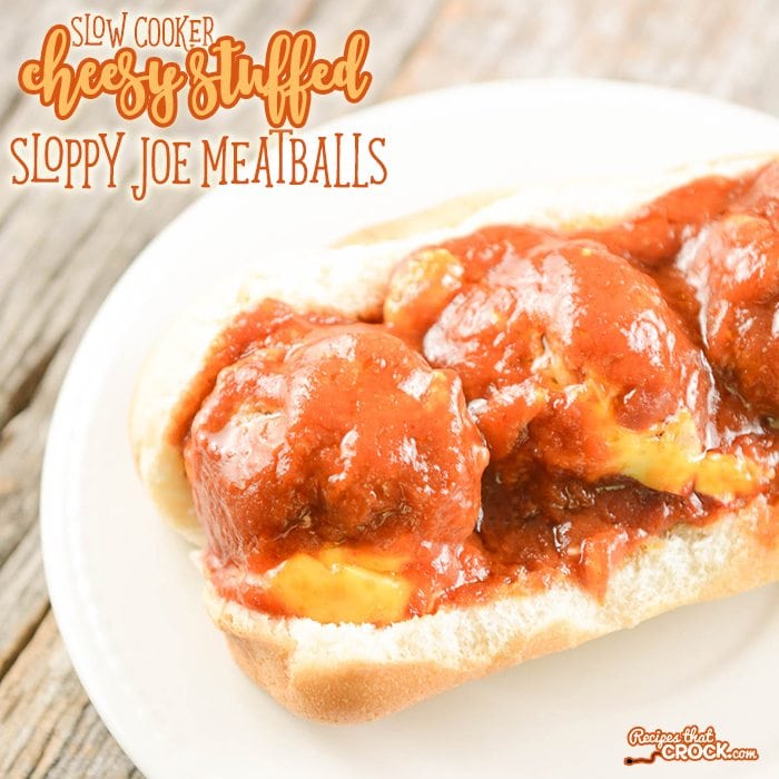 This Cheesy Stuffed Sloppy Joe Meatballs Recipe is one of my daughter's favorite recipes of all time. They are a delicious take on sloppy joes that kids of all ages love!