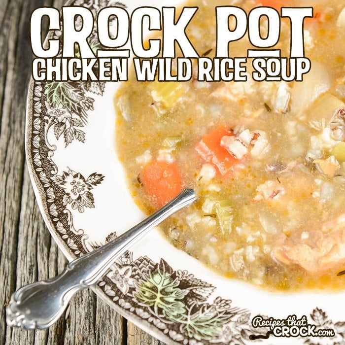 Crock Pot Chicken Wild Rice Soup Recipe: This classic soup is a perfect slow cooker recipe. Full of flavorful veggies, chicken and the perfect wild rice blend. This soup recipe is great for lunch and hearty enough for family dinner.