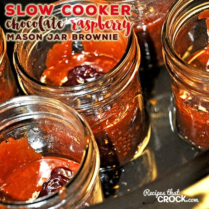 Slow Cooker Chocolate Mason Jar Brownies are ah-mazing individual desserts. They are also the perfect dessert recipe for on the go meals!