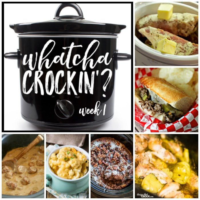 Crock Pot Recipes from Whatcha Crockin' Wednesday on RecipesThatCrock.com: This week includes Crock Pot Mississippi Chicken, Italian Beef Sandwiches, Crock Pot Ranch Pork Chops, Crock Pot Cauliflower and Cheese, Slow Cooker Swedish Meatballs AND Slow Cooker German Chocolate Spoon Cake