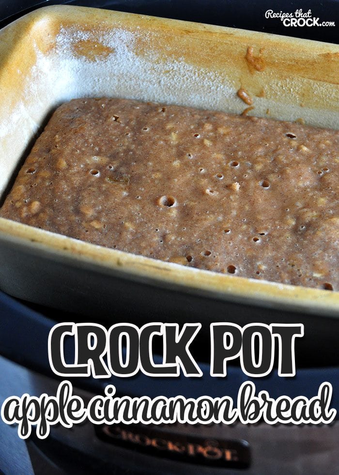 This Crock Pot Apple Cinnamon Bread is delicious and easy to make! Pros and novices alike will love this yummy bread!