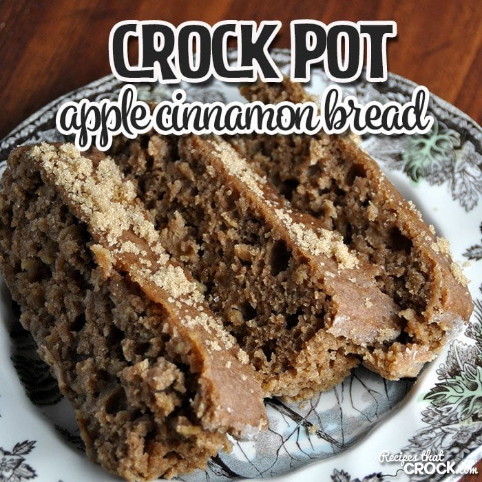 This Crock Pot Apple Cinnamon Bread is delicious and easy to make! Pros and novices alike will love this yummy bread!
