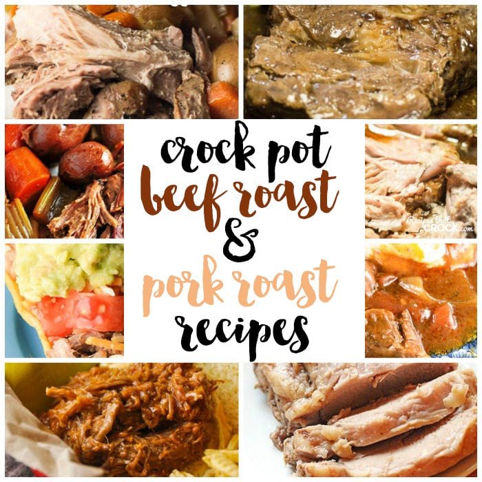 Are you looking for a good roast recipe? Here are some of our favorite Crock Pot Beef Roast and Slow Cooker Pork Roast recipes.