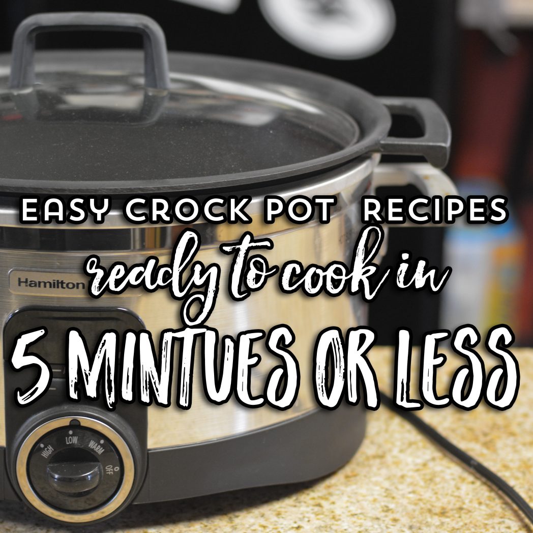 These easy crock pot recipes can be prepared in 5 minutes or less! Italian Beef Roast, Fiesta Pork Chops, One Pot Sausage Dinner, Catalina Chicken, Spanish Rice, Fiesta Mac and Cheese, Crock Pot Green Beans, Slow Cooker Beans and Weenies and more! These recipes make busy back to school days so much easier and are a great way to use up your pantry canned food staples. #Ad #CansGetYouCooking