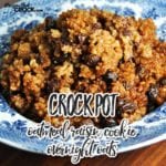 This Crock Pot Oatmeal Raisin Cookie Overnight Oats is a super easy recipe that tastes great!