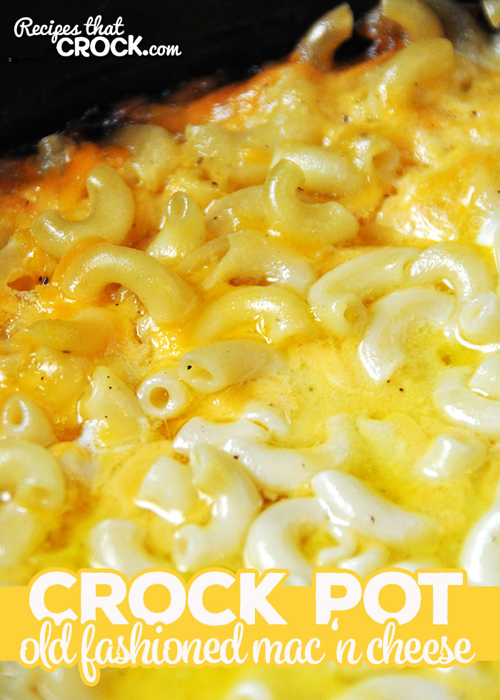This Old Fashioned Crock Pot Mac 'n Cheese is incredibly easy to make and will have you reminiscing about the yummy mac 'n cheese your grandma used to make. via @recipescrock