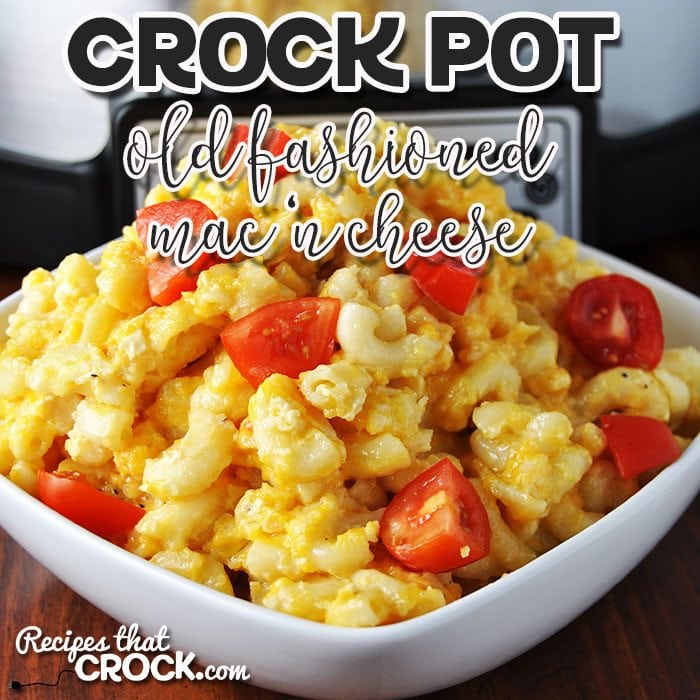 This Old Fashioned Crock Pot Mac 'n Cheese is incredibly easy to make and will have you reminiscing about the yummy mac 'n cheese your grandma used to make.