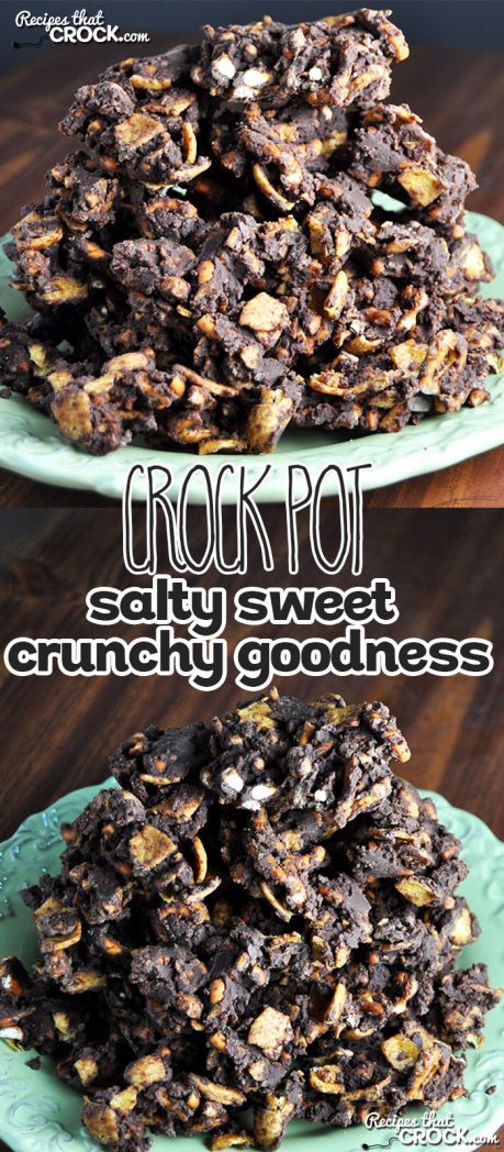 Crock Pot Salty Sweet Crunchy Goodness is going to cRock your world! Yum!