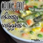 These Crock Pot Cheesy Veggies are delicious!