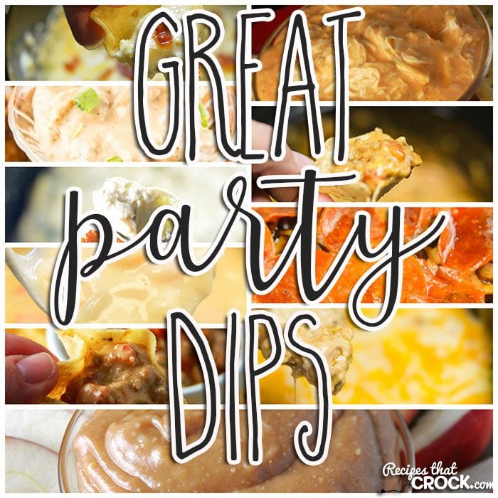 Potlucks, game day parties, pitch-ins, holidays...no matter what the occasion, these Great Party Dips are sure to be the life of any gathering! 