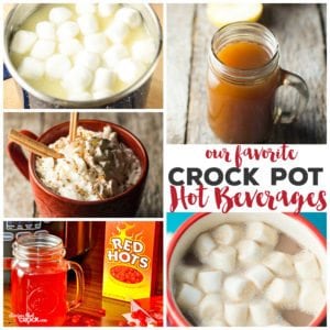 Are you looking for great hot beverages to serve a crowd over the holidays, while tailgaiting or after an afternoon in the cold? These crock pot hot beverage recipes are so much fun to share!