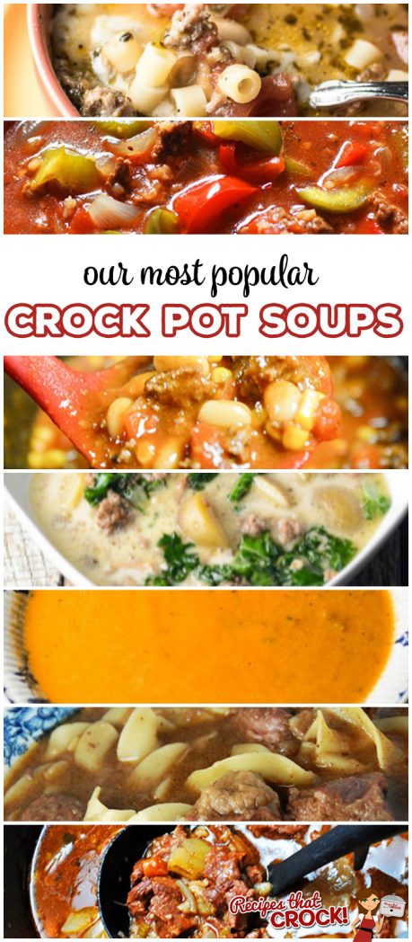We have shared many posts with mine and Cris' favorites. So we thought we would put together a list of our Readers' Favorite Soups so you can know what all our readers are cRockin' in their kitchens!