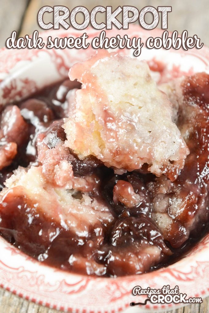 Are you a fan of dark sweet cherries? Our Crock Pot Dark Sweet Cherry Cobbler is a delicious alternative to the typical tart red cherry cobbler.
