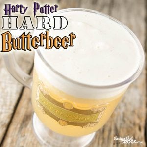 Are you looking for a tasty brew to share with your fellow Muggles? This Harry Potter Hard Butterbeer Recipe is an alcoholic version of the beloved beverage from the Harry Potter books, movies and theme park.