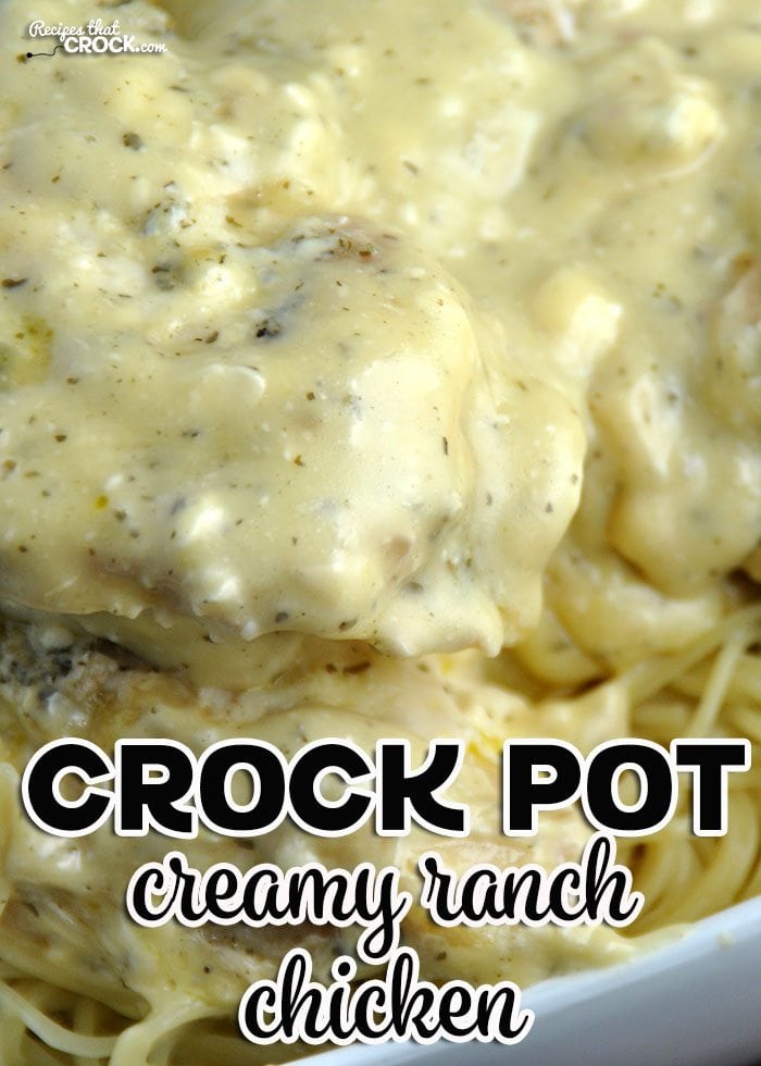 Do you love want a recipe recipe that is absolutely divine? Then let me introduce you to this Crock Pot Creamy Ranch Chicken!