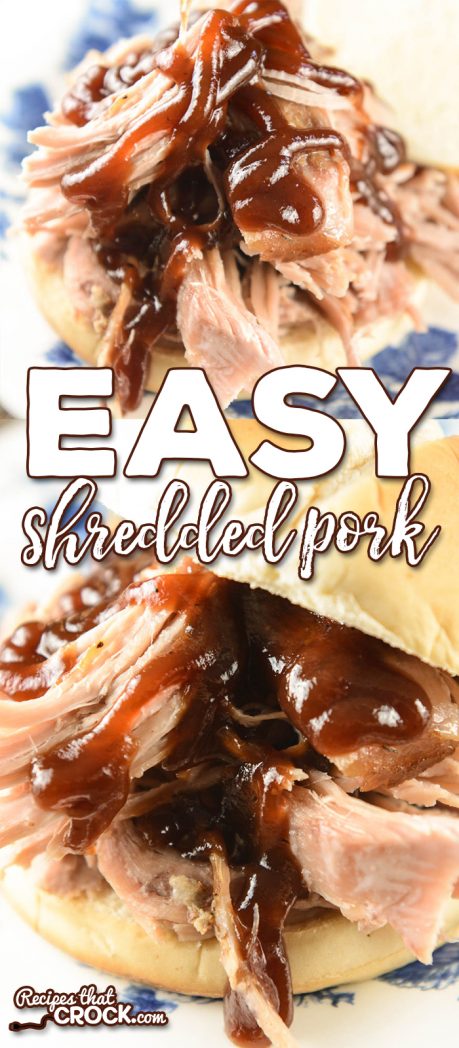 If you are looking for an easy shredded pork crock pot recipe, it doesn't get much simpler or tastier than our Easy Shredded Pork recipe.