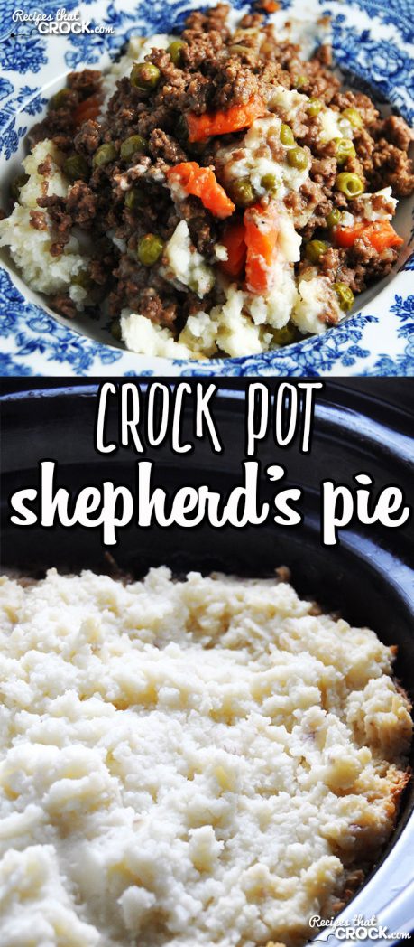 This Crock Pot Shepherd's Pie is delicious and comfort food at its best!