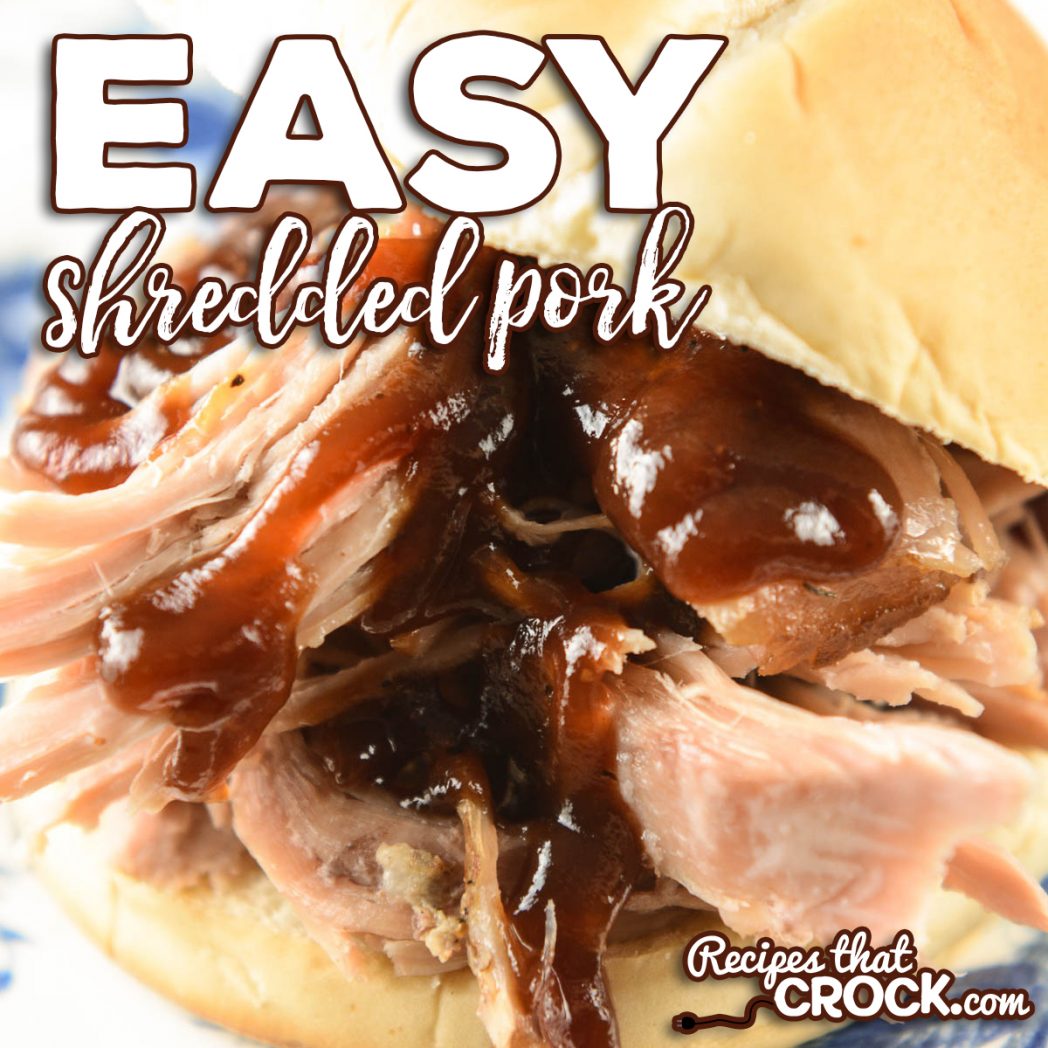 If you are looking for an easy shredded pork crock pot recipe, it doesn't get much simpler or tastier than our Easy Shredded Pork recipe.