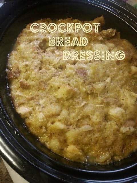 Crockpot Bread Dressing