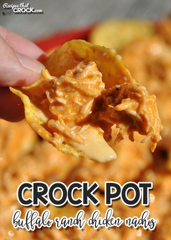 It doesn't matter if you are having a party or if you just want a fun meal, these Crock Pot Buffalo Ranch Chicken Nachos are awesome!