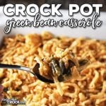 Whether for a holiday feast or comfort food on a weeknight, this Crock Pot Green Bean Casserole is sure to be a hit! (And it frees up your oven!)