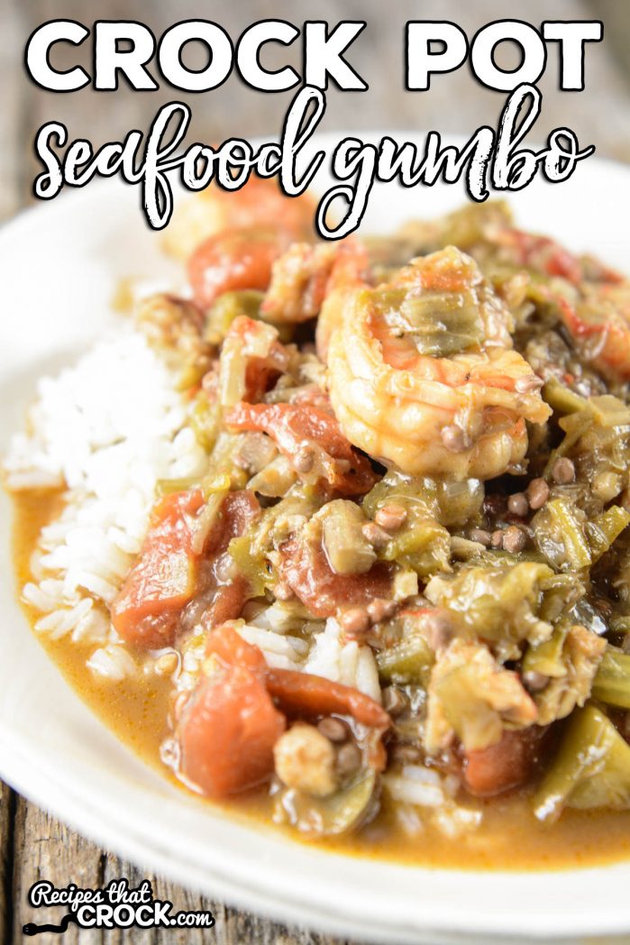 Are you looking for a delicious homemade gumbo recipe? Our Crock Pot Seafood Gumbo is a flavorful mixture of shrimp, crab and crawfish.
