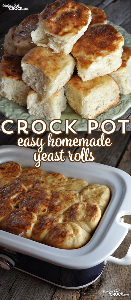 These Crock Pot Easy Homemade Yeast Rolls are the best yeast rolls I have ever had, but I may be biased since they are made from my Momma's tried-and-true recipe.