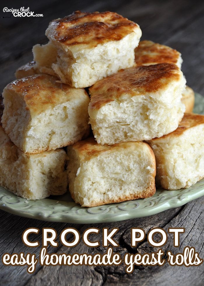 These Crock Pot Easy Homemade Yeast Rolls are the best yeast rolls I have ever had, but I may be biased since they are made from my Momma's tried-and-true recipe.