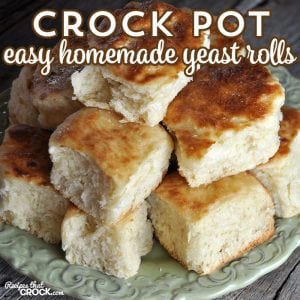 These Crock Pot Easy Homemade Yeast Rolls are the best yeast rolls I have ever had, but I may be biased since they are made from my Momma's tried-and-true recipe.