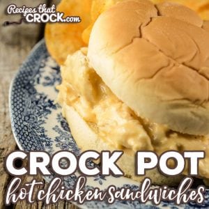 Are you looking for a tasty sandwich recipe to feed a crowd? Our Crock Pot Hot Chicken Sandwiches are the perfect leftover chicken recipe. It is a one of our favorite leftover turkey recipes too!)