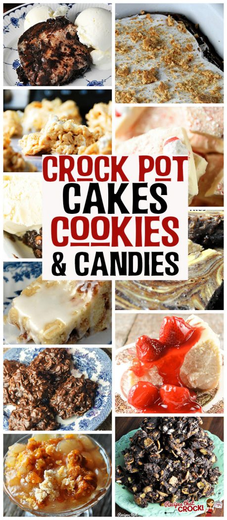 Whether it is a holiday, special occasion, treat for a loved one or yourself, these Crock Pot Cakes, Cookies and Candies are sure to bring a smile!