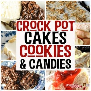 Whether it is a holiday, special occasion, treat for a loved one or yourself, these Crock Pot Cakes, Cookies and Candies are sure to bring a smile!