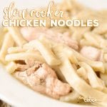 Are you looking for an easy Slow Cooker Chicken Noodles recipe? Our recipe has that old fashioned flavor you love but can be thrown in your crock pot in minutes!
